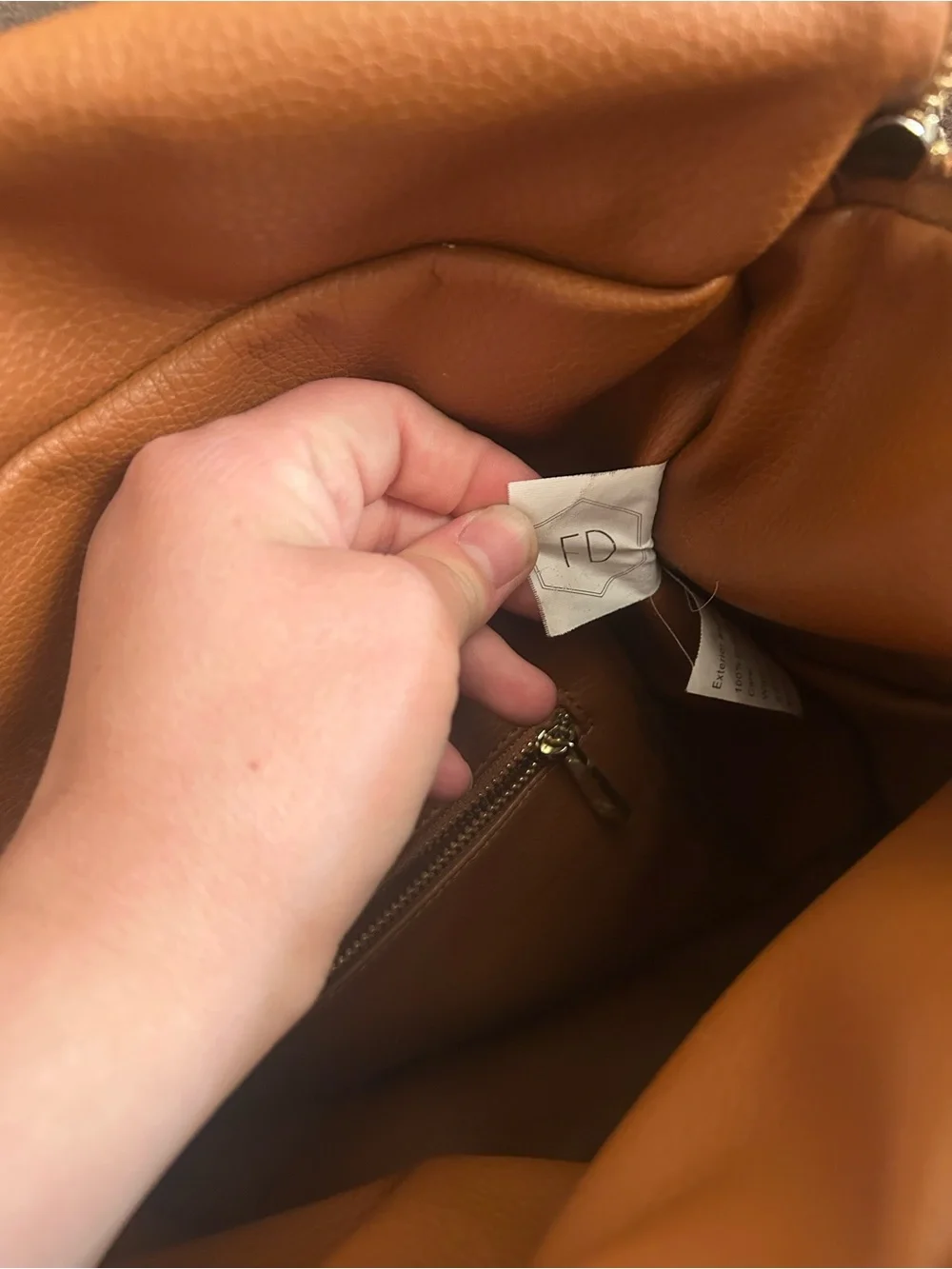 Fawn Design Original Brown Faux Leather Backpack Diaper Bag